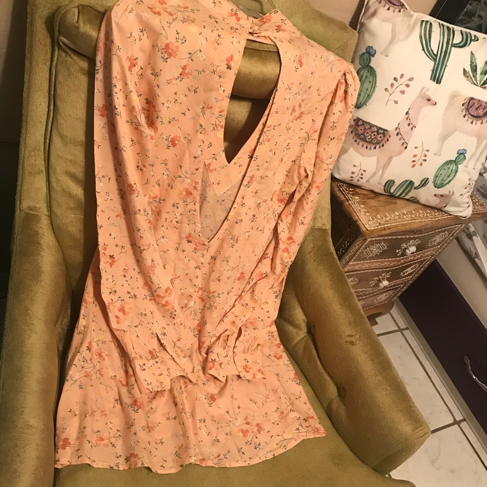 Floral long sleeve dress